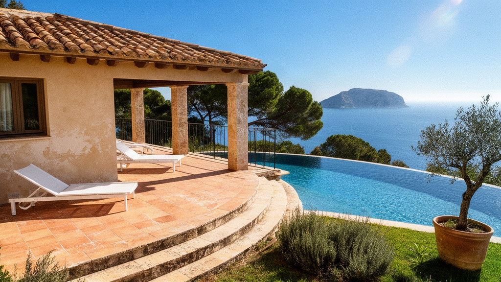 Mediterranean villa with infinity pool